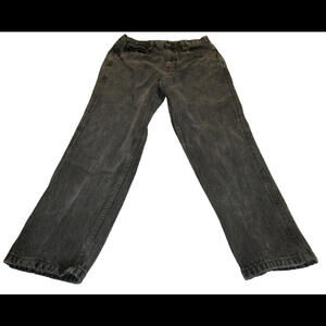 George Mens Size 32x32 (TF 28x28) Black Dark Wash Straight Leg Jeans
